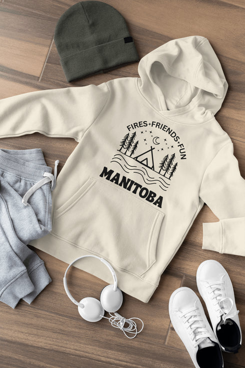 C & Win Sports Manitoba-Fires, Friends, Fun Hoodie - C & Win Sports